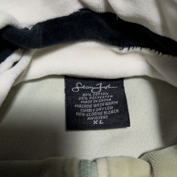 Vintage Y2K Sean John ColorBlock Velour Track Suit Jacket XL - Picture 5 of 7